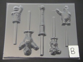 530sp Sesame Street Chocolate Candy Lollipop Mold FACTORY SECOND